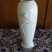 Lenox Bud Vase, Embossed - Roses - Gold Trim - Vintage - Cream Color - Gifts - Wedding