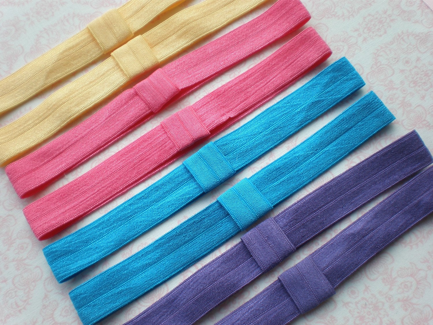Fold over elastic FOE headbands bulk lot with