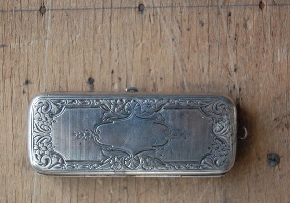 vintage GERMAN SILVER 1920s coin holder