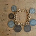 vintage 1950s British coin bracelet // HADRIANS WALL
