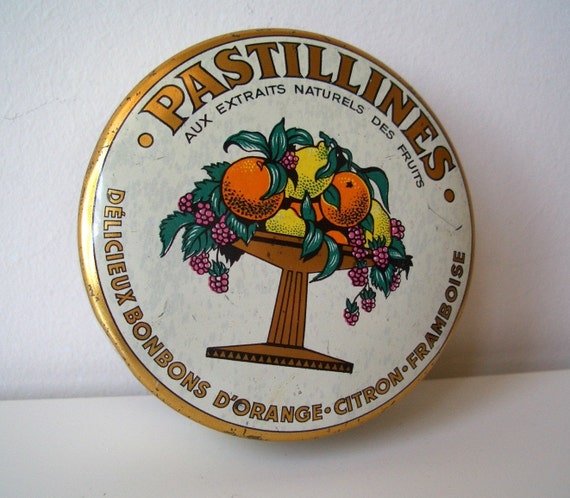 Vintage French Tin Fruit Pastilles