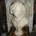 Lovely LG.French Country Girl Chalkware Bust/Statue with Rheinstone Tiara Crown&pearls Shabby Chic