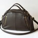 Leather bag purse OPELLE Baby Botanist Bag - Italian Pebbled Leather in Woodland