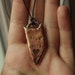 INNER BEAUTY. Unique handmade pendant with natural organic heart shaped piece of iron. Ready to ship.
