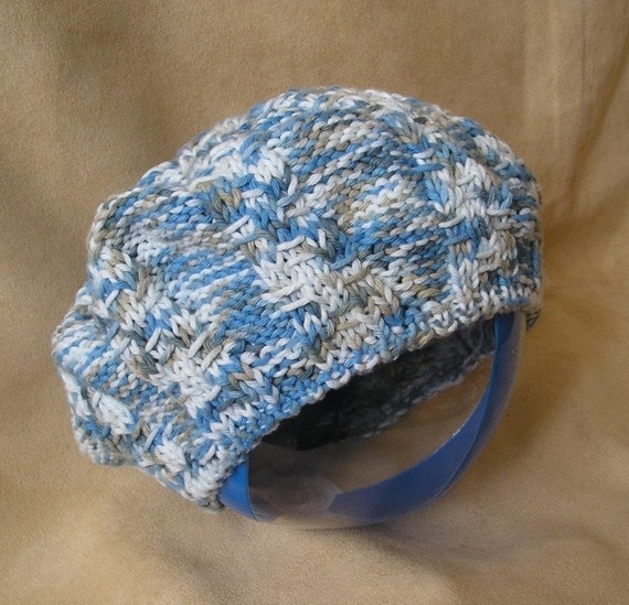 Knitting Pattern - Baby Beret Colour mixed (size 18 inc and 20 inc) from loas...