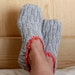Knitting PATTERN (PDF file)- Double Sole HOME Slippers (adult size)