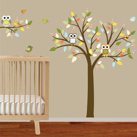 Items similar to Childrens Wall Decals Tree Decal Wall Stickers Pattern