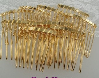 wholesale HC-01-08GD 300pcs Hair Comb w/ 8pin. NICKEL FREE