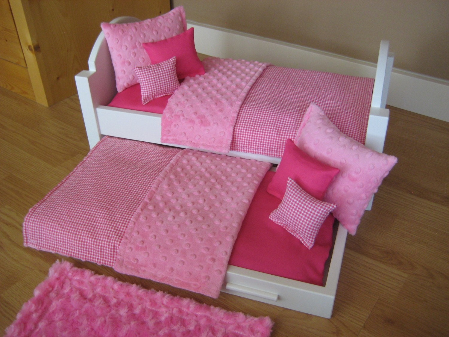 wooden 18 inch doll bed