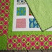Simply a SUMMER HOUSE 54x60 pink, kiwi, robins egg blue quilt