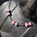 I Want Candy - Pink and Purple Glass rondelle Necklace