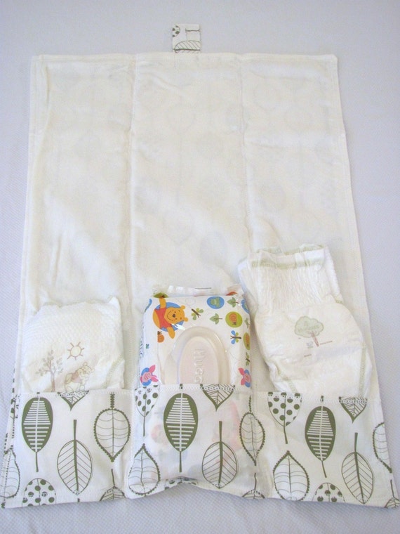 HEARTSY Organic Changing Pad and Diaper Clutch