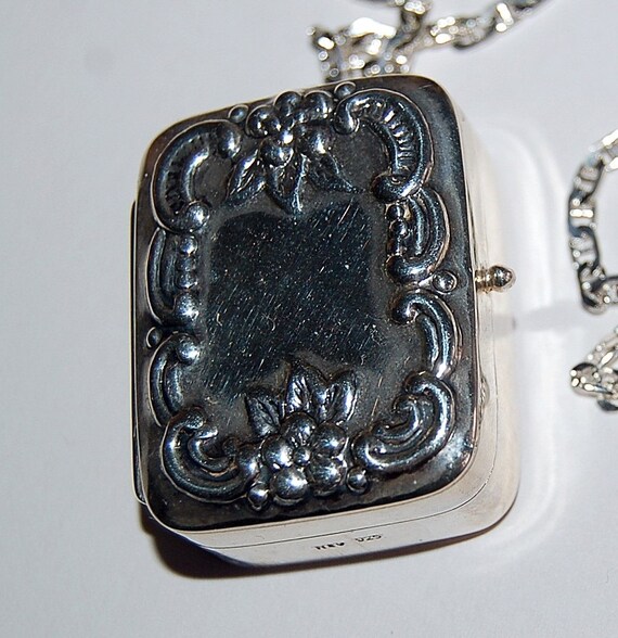 Sterling Silver Music Box pendant and Necklace