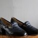 1960's navy spectator pumps