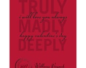 Items similar to Wine Labels - Valentine's Day - Printable PDF on Etsy