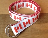 items similar to oh canada adjustable d ring belt for