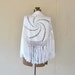 Vintage Handknit Shawl / Bohemian / 1970s