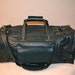 Leather Duffle Bag / Forest Green / oversized