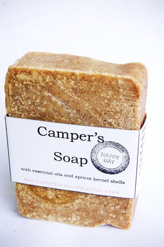 Biodegradable Campers Soap Vegan Bug Repellant Scrub