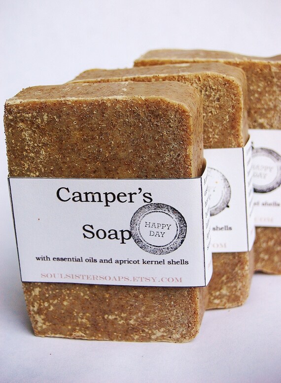 Biodegradable Campers Soap Vegan Bug Repellant Scrub
