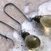 Elegant Romantic Earrings / Earthy Woodland Earrings / Lemon Quartz Earrings / Oxidized Sterling Earrings / Wire Wrapped Earrings