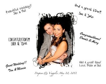 Custom Alternative Wedding Guest Book on Canvas or Foam Board 20x24