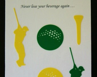 Glass Tatz - Golf (drink marker, vinyl cling)