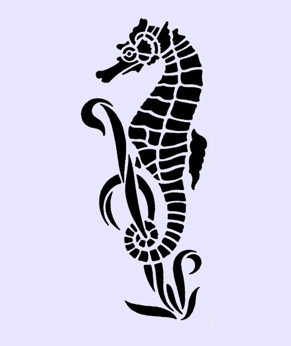 Seahorse Stencil