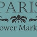 STENCIL Paris Flower Market 10x7