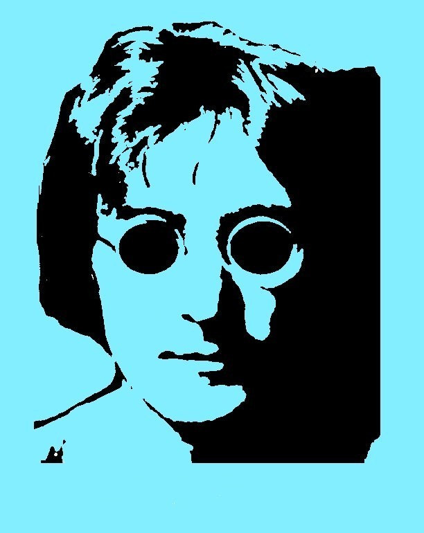 John Lennon STENCIL 8 X 10 by ArtisticStencils on Etsy