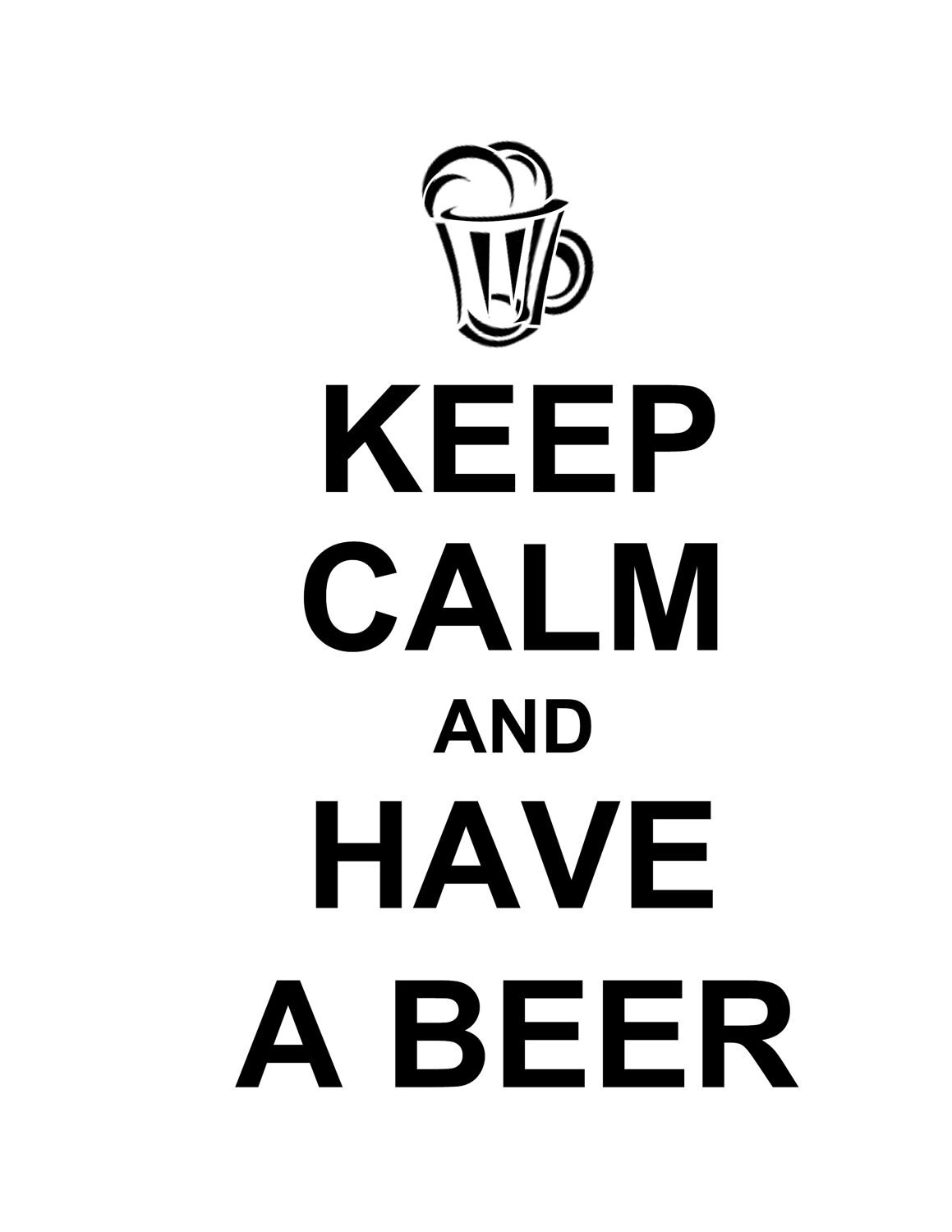 STENCIL Keep Calm And Have A Beer 9x5 stencil-keep-calm-and-have-a-beer-9x5