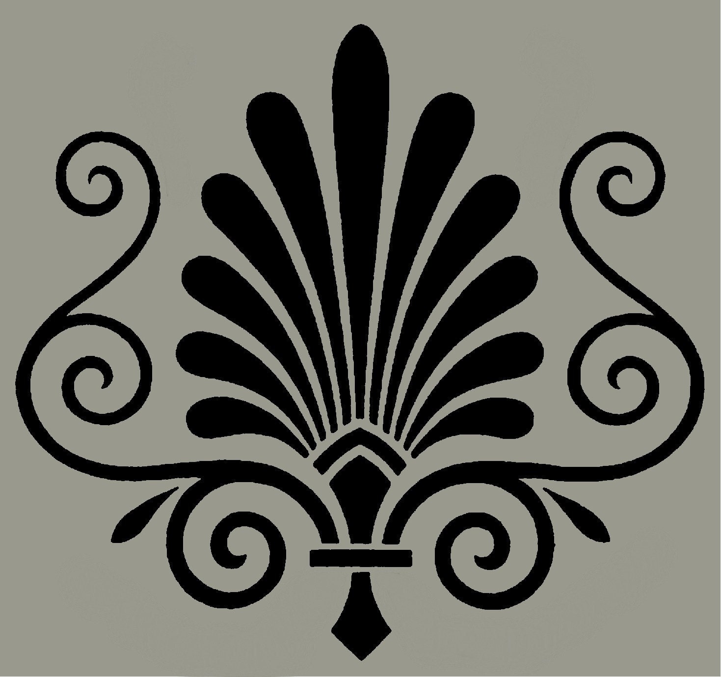 stencil victorian ornament no 68 10x9 by artisticstencils