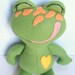 Kids - Baby & Toddler - Stuffed Toy - Frog Ragdoll - Pea Green w/Tangerine Spots - Glow in the Dark (Mini)