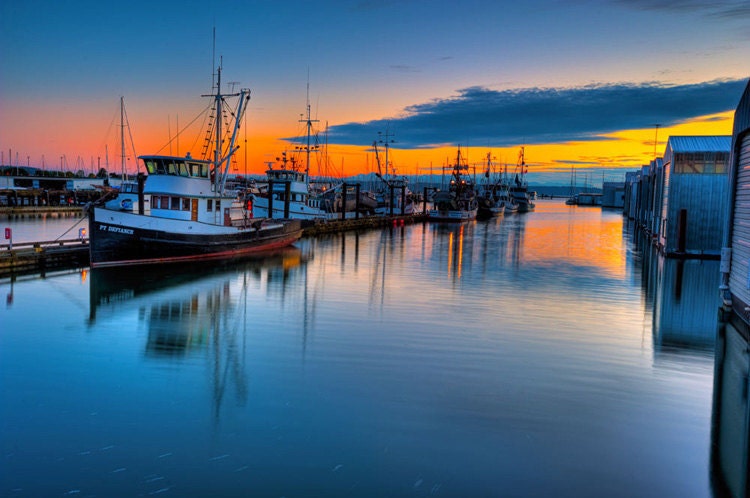 Safe Harbor Photo Art Nautical Sunset Photography