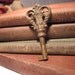 Antique Brass Bow Skeleton Key - Ornate Victorian Elegance