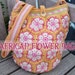 English crochet pattern for African Flowers Bag