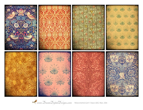 printable vintage wallpaper Collage Vintage Printable Digital Wallpaper Gift Printable