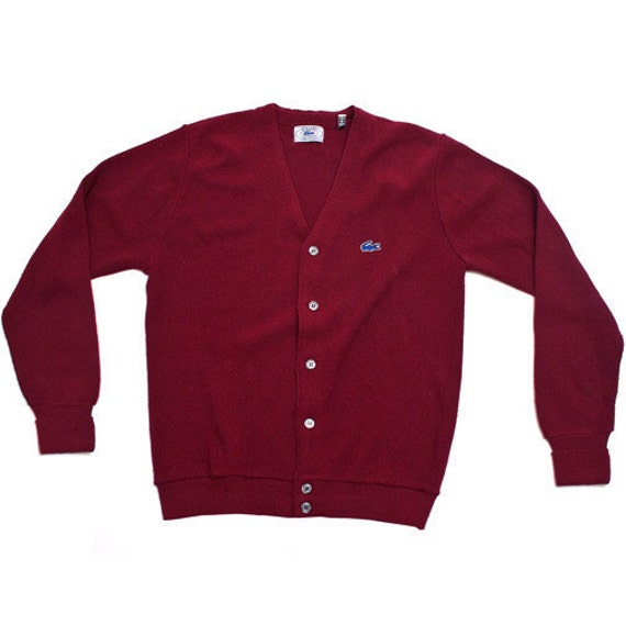 Vintage Izod Lacoste Sweater Cardigan mens' M button front