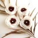 Ivory white organza fabric flower handmade wedding accessories rose lovely spring hair flower 4 pcs