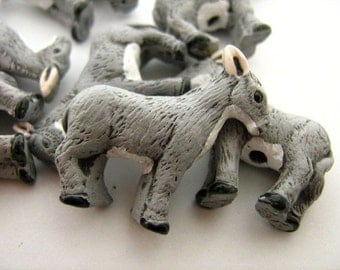 10 Large Donkey Beads - LG147
