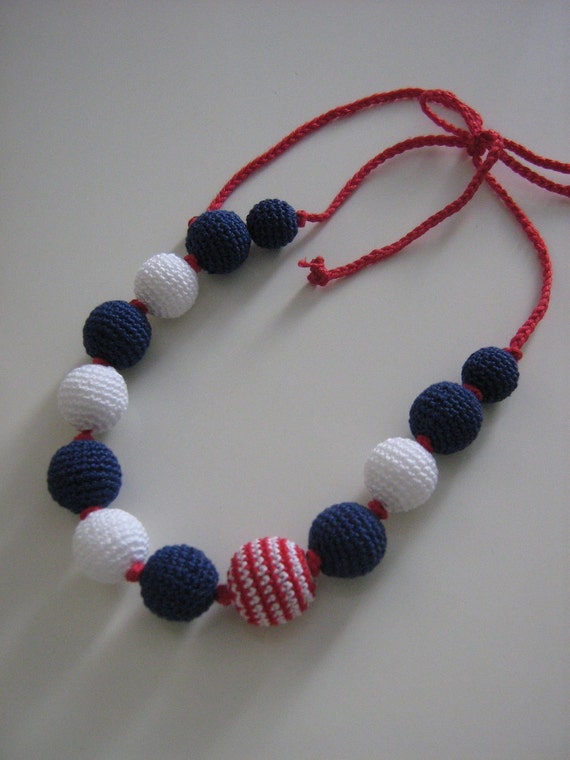 Crochet necklace -Mariner