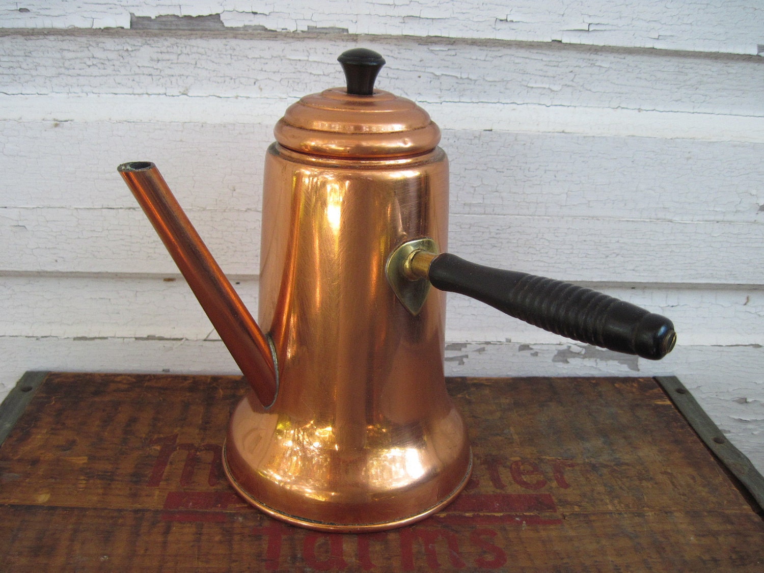 Copper Chocolate Pot