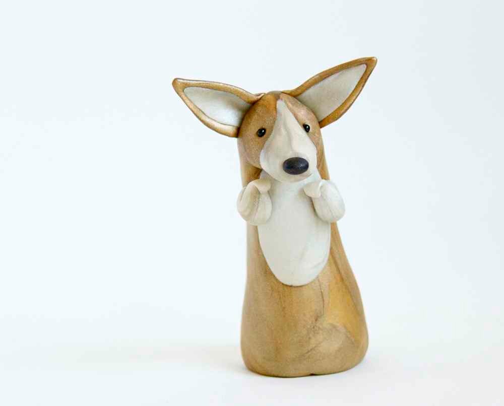 welsh corgi statues