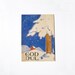 Stig Lindberg - Merry Christmas Miniature Postcard - Sweden - God Jul