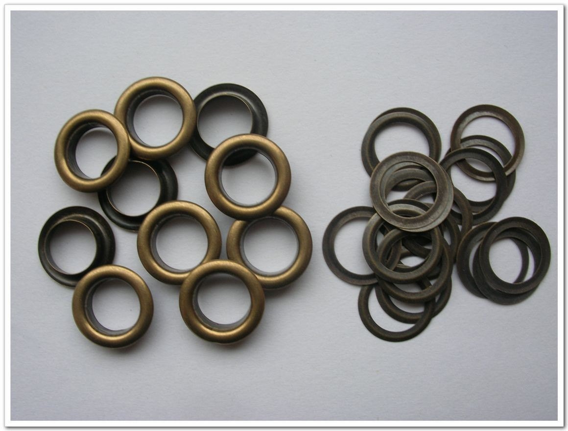 10mm inside antique bronze brass eyelets 60 sets by bagpurseframes