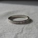 Art Deco Diamond Wedding Band. White Gold. Circa 1930s. Size M 1/2. Addy on Etsy.