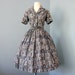 1950s Cotton Day Dress...Lois Young Cotton Shirtwaist Day Dress