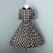 Reserved for Elena Vintage 1960s Day Dress...Adorable 1960's Black and White Mr. Mac Jrs. Day Dress Mad Men