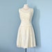 Vintage Lace Wedding Dress...1960's Short Ivory Lace Wedding Dress Mad Men