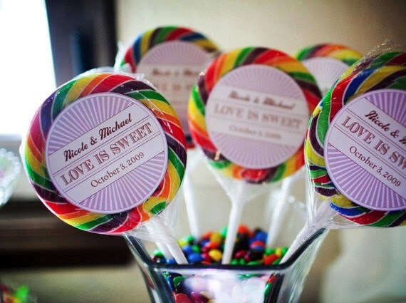 Printable Lollipop Stickers or Tags by lacohnetsy on Etsy